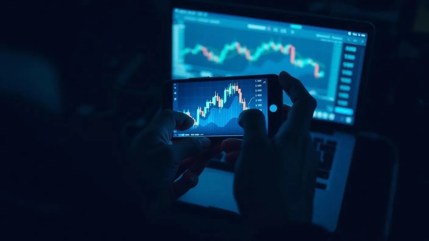 Interface de compra de criptomoedas sobre superfície gelada, com carteira de hardware ao lado